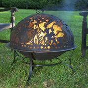 Fire Pit with Full Moon Party FireDome Spark Screen - Image 4