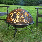 Fire Pit with Full Moon Party FireDome Spark Screen - Image 2