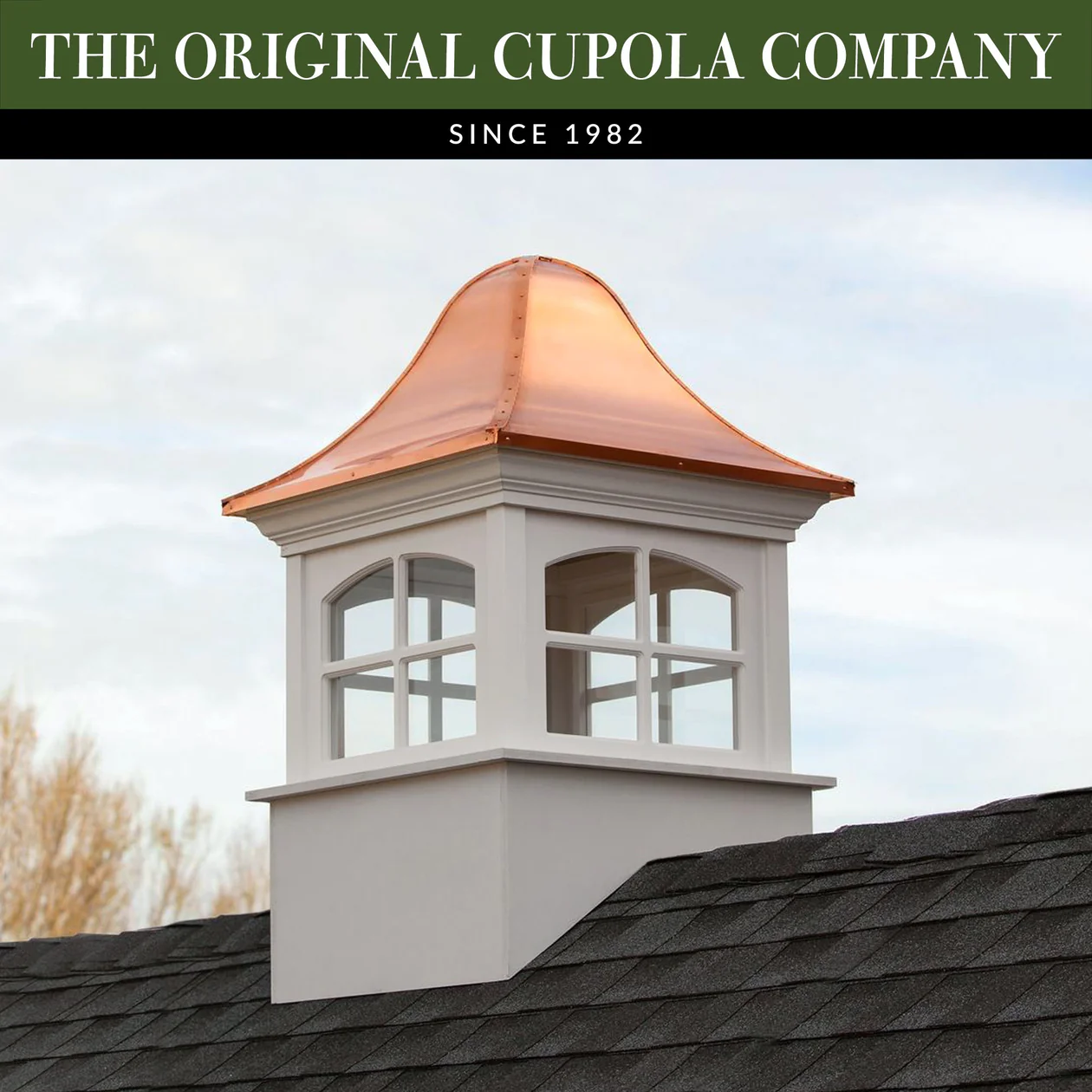 Greenwich Vinyl Cupola with Copper Roof by Good Directions