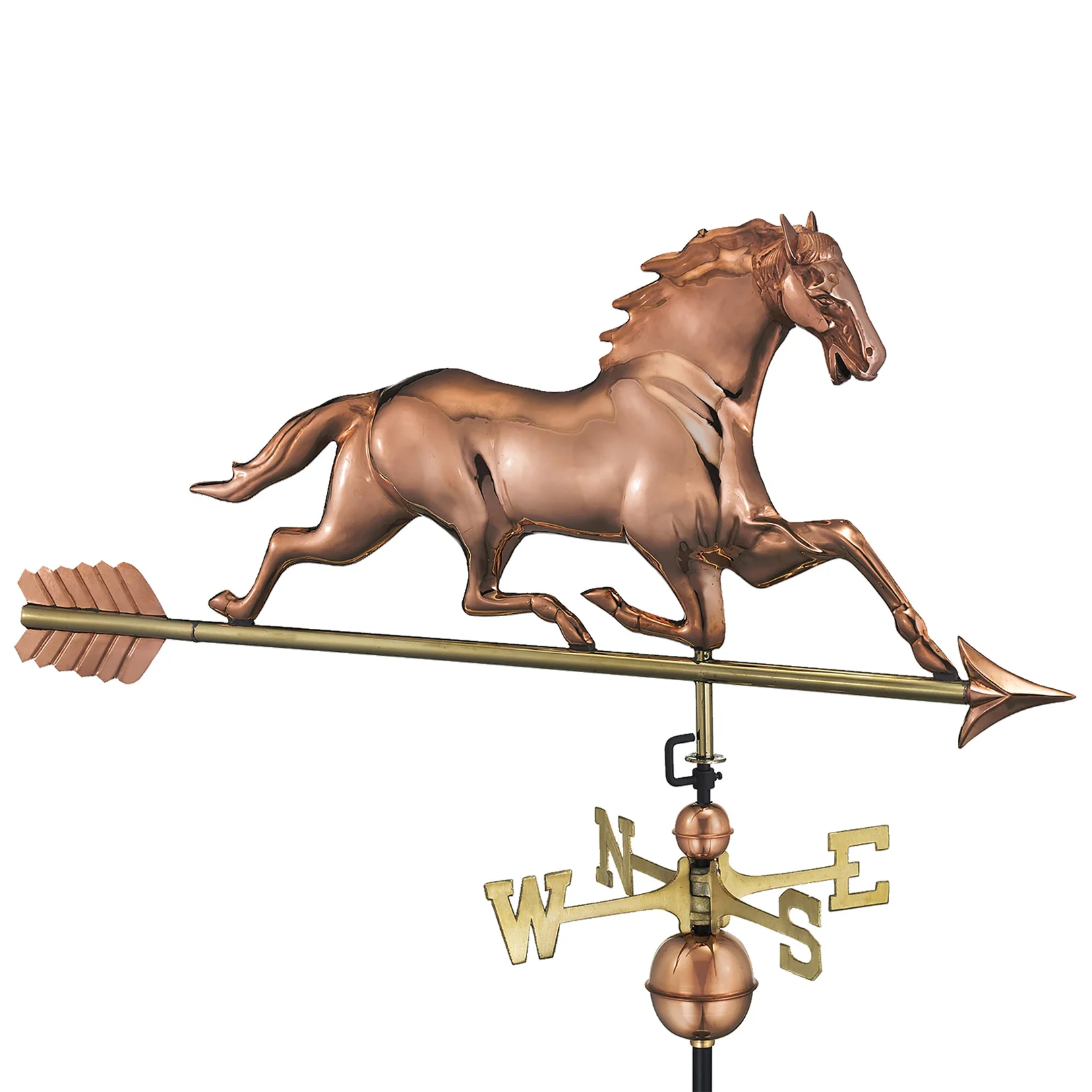 Horse Weathervane with Arrow- Pure Copper