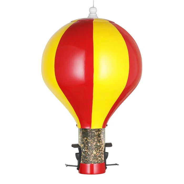 Hot Air Balloon Bird Feeder – Extra-Large 6 lb. Seed Capacity By Good Directions