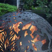 Fire Pit with Full Moon Party FireDome Spark Screen - Image 3