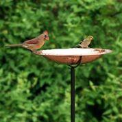Pure Copper Bird Bath on Garden Pole - Image 4