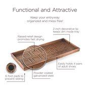 Square Multi-Purpose Boot Tray - Copper Finish - Image 5