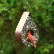 Copper Teardrop Fly-Thru Bird Feeder - Image 2