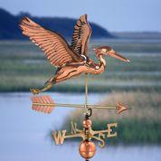 Blue Heron with Arrow Weathervane - Pure Copper - Image 2