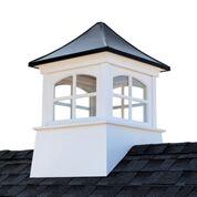 Windsor Vinyl Cupola with Black Aluminum Roof By Good Directions