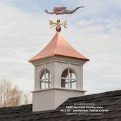 Smithsonian Fairfax Vinyl Cupola with Copper Roof By Good Directions - Image 5