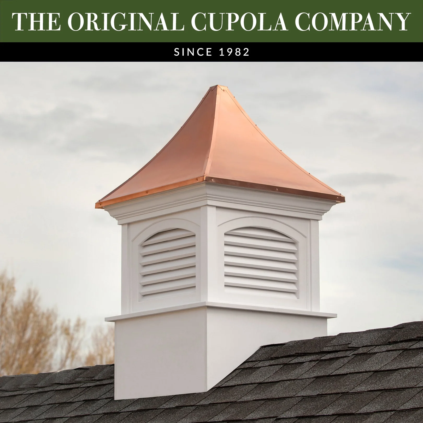 Southington Vinyl Cupola with Copper Roof By Good Directions