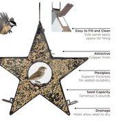 Copper Star Fly-Thru Bird Feeder - Image 4