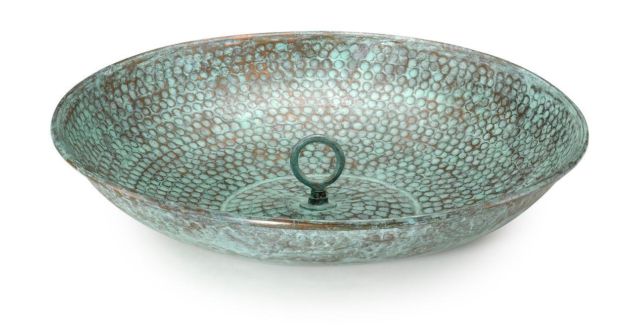 Rain Chain Basin - Blue Verde Copper by Good Directions