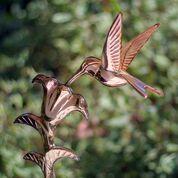 Hummingbird Garden Weathervane - Pure Copper w/ Garden Pole - Image 3