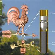 Proud Rooster Weathervane - Pure Copper - Image 2
