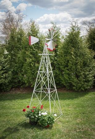 Ten Foot Ornamental Aluminum Windmill-0