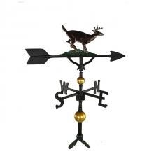 Old Barn Rustic Co. 32" Deluxe Buck Aluminum Weathervane -0