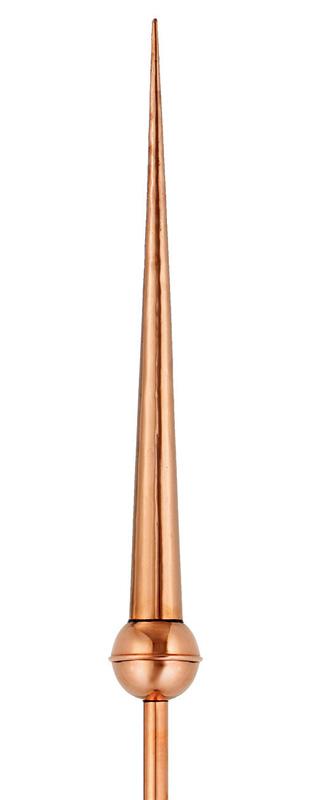 Good Directions 27" Gawain Finial - Polished Copper-0