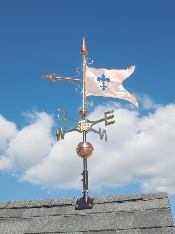 Copper Banner Weathervane-0