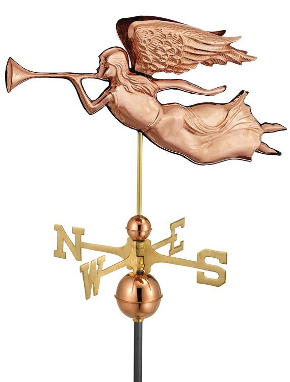 Angel Handcrafted Pure Copper Weathervane -0