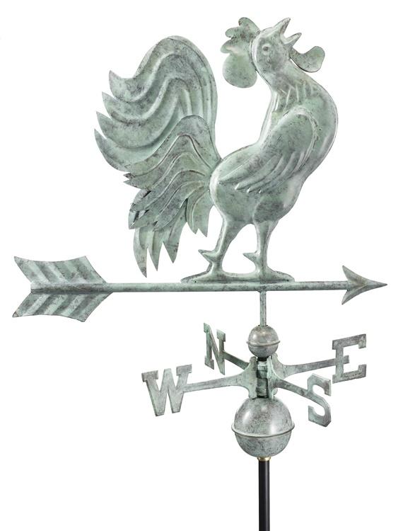 Hand Crafted Crowing Rooster Weathervane -38
