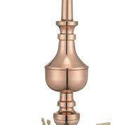 44" Victoria Pure Copper Rooftop Finial with Directionals and Steel Roof Mount - Image 3