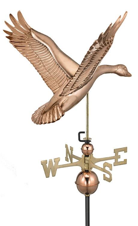 Goose Pure Copper Hand Crafted Weathervane -0