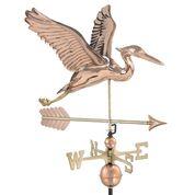 Blue Heron with Arrow Weathervane - Pure Copper - Image 5