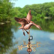 Landing Duck Garden Weathervane - Pure Copper w/ Garden Pole - Image 5