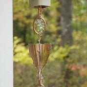 6 Cup Crocus Pure Copper 8.5 ft. Rain Chain - Image 9