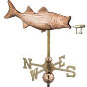 Garden Sized Bass with Lure Pure Copper Weathervane w/ Garden Pole - Image 5