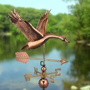 Feathered Goose with Arrow Pure Copper Weathervane - Image 8