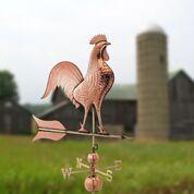 Barn Rooster Estate Weathervane - Pure Copper - Image 6