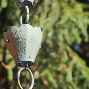 13 Cup Tulip Pure Blue Verde Copper 8.5 ft. Rain Chain - Image 8