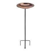 Pure Copper Bird Bath on Garden Pole - Image 7