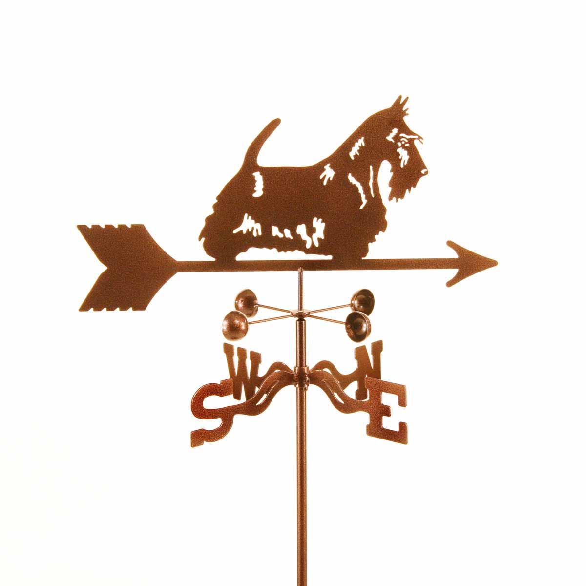 Scottie Dog with Bow Weathervane -0