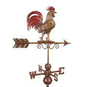 Bantam Rooster Weathervane - Pure Copper Hand Finished Multi-Color Patina - Image 5