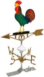 Rooster Aluminum Weather Vane-0