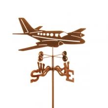 Twin Airplane Private Jet Weathervane-0