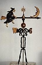 Witch Aluminum Weathervane-0