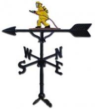 32" Fireman Aluminum Weather Vane-0