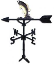 32" Bass Aluminum Weather Vane-0