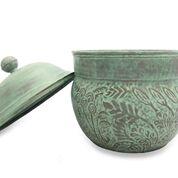 Key West Hose Pot w/ Lid - Blue Verde - Image 3