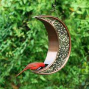 Crescent Moon Bird Feeder - Copper Finish - Image 7