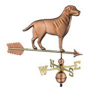 Labrador Retriever Weathervane with Arrow - Pure Copper - Image 3