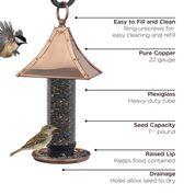 Palazzo Bird Feeder - Polished Copper - Image 8