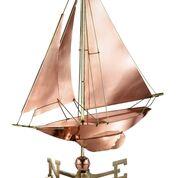 Racing Sloop Weathervane - Pure Copper - Image 3