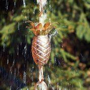 Pineapple Pure Copper 8.5 ft. Rain Chain - Image 10