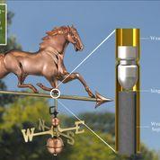 Horse Weathervane with Arrow- Pure Copper - Image 5