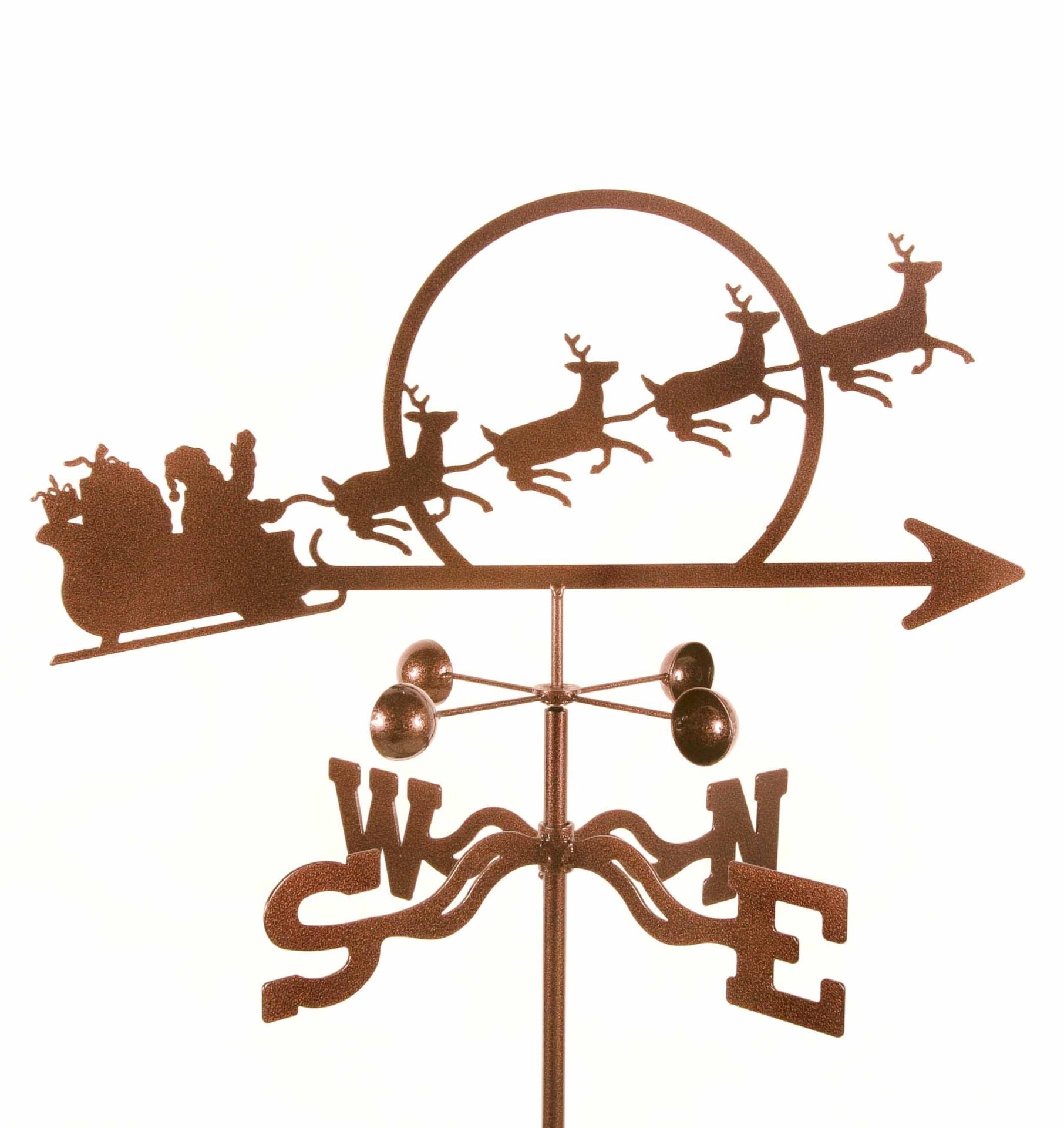 Santa with Sleigh Weathervane-0