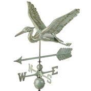 Blue Heron with Arrow Weathervane - Pure Copper - Image 7