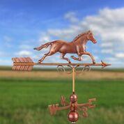 Galloping Horse Weathervane - Pure Copper Hand Finished Bronze Patina - Image 6